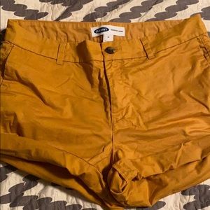 Mustard Chino Shorts